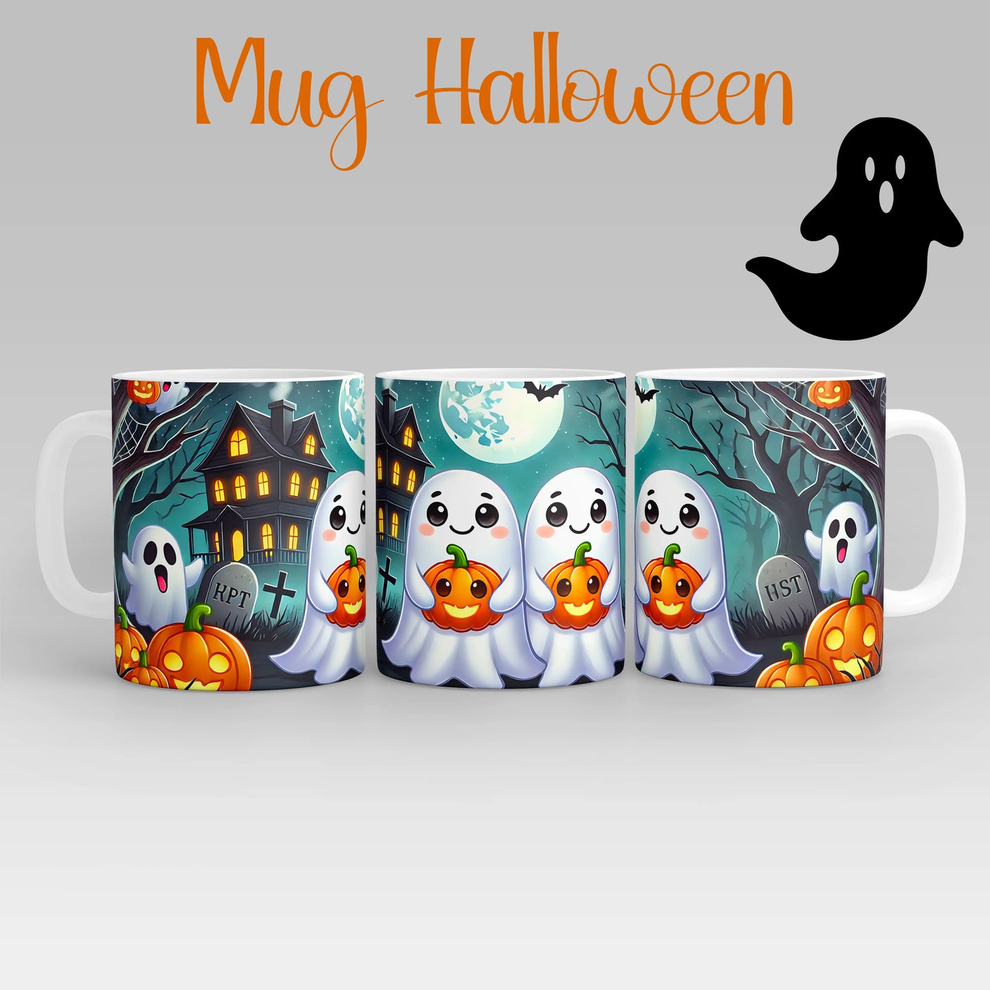Mug fantôme d'Halloween