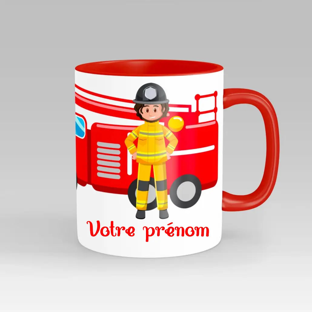 Mug Pompier Enfant Personnalisable