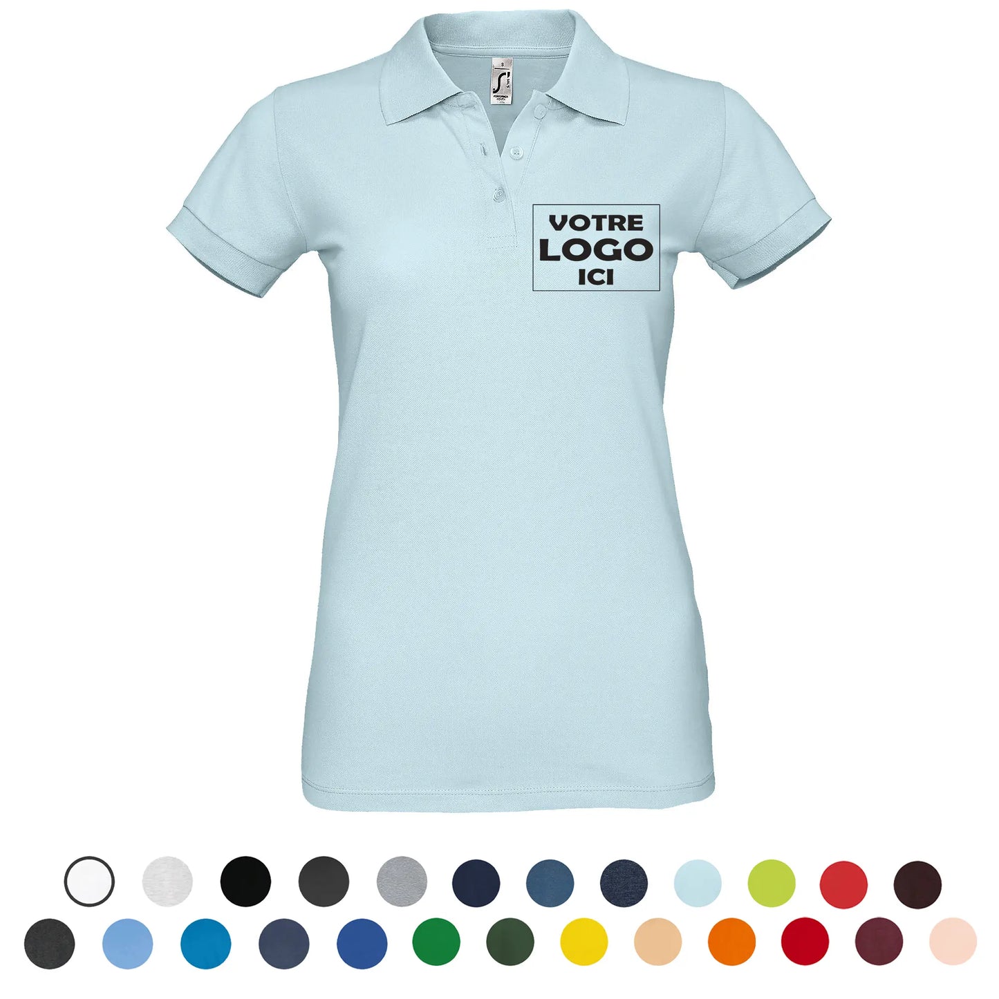 Polo femme personnalisé CustomVibes