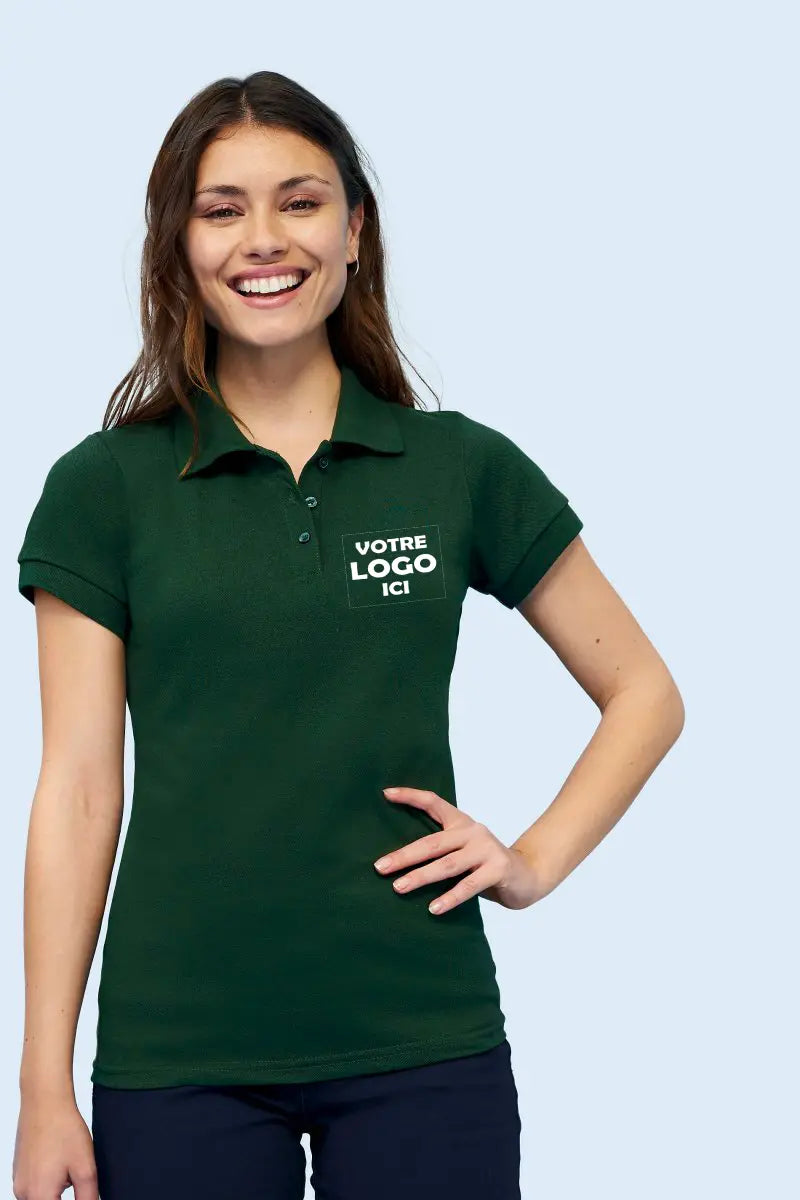 Polo femme personnalisé CustomVibes