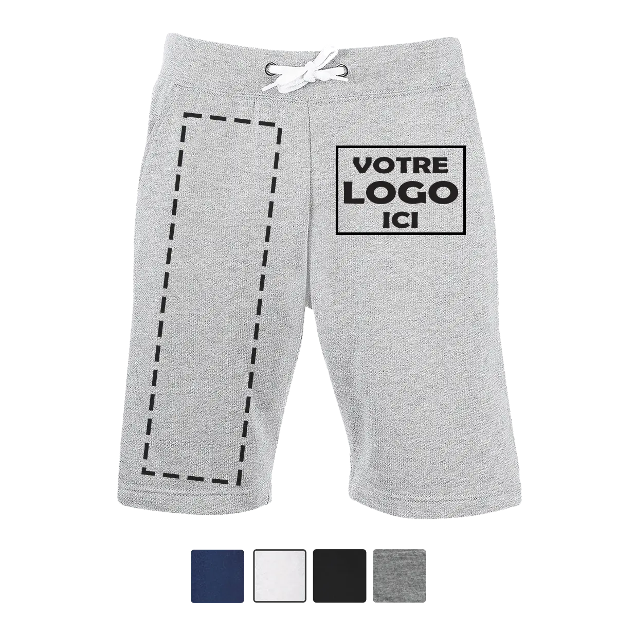 Short de sport en coton personnalisable