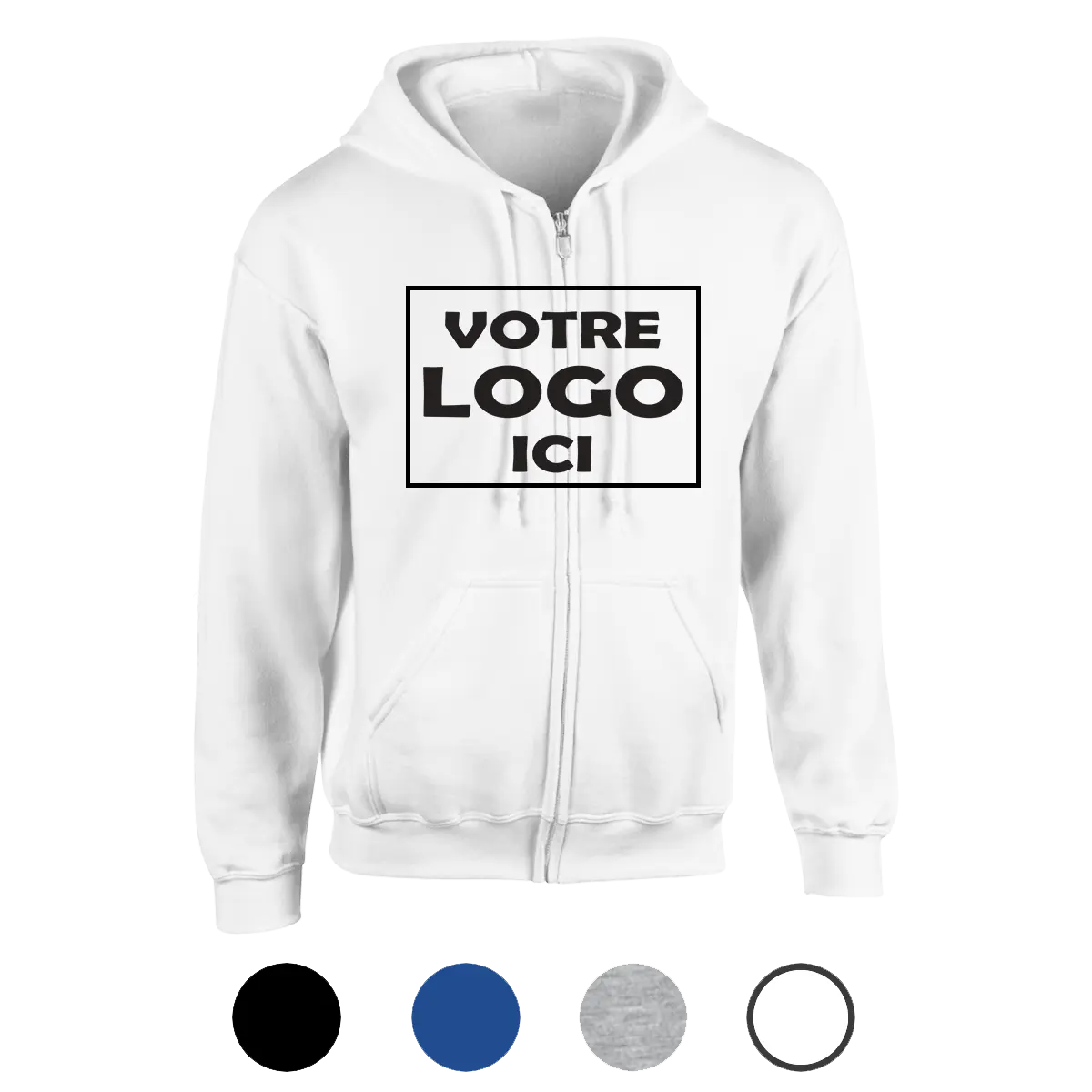 Veste zippée personnalisable homme