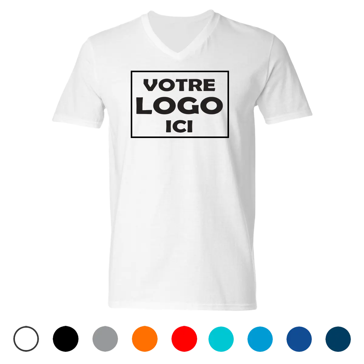 Tee-shirt col V personnalisé