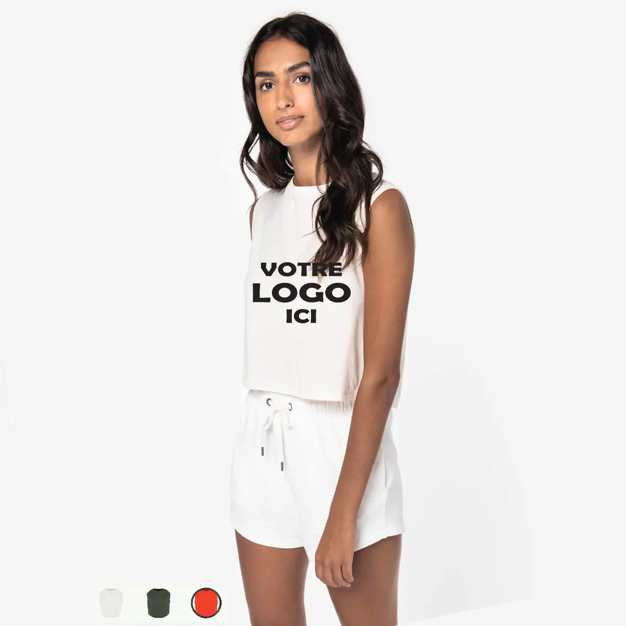 T shirt crop top à personnaliser