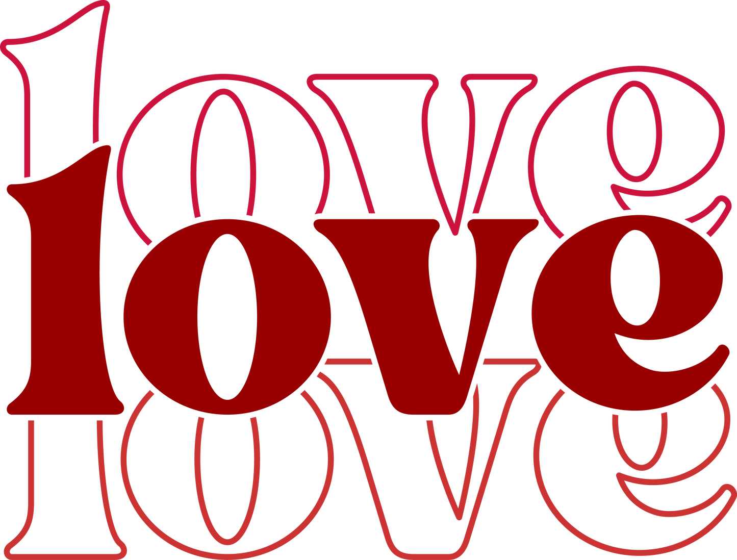 Tote Bag Love Red CustomVibes