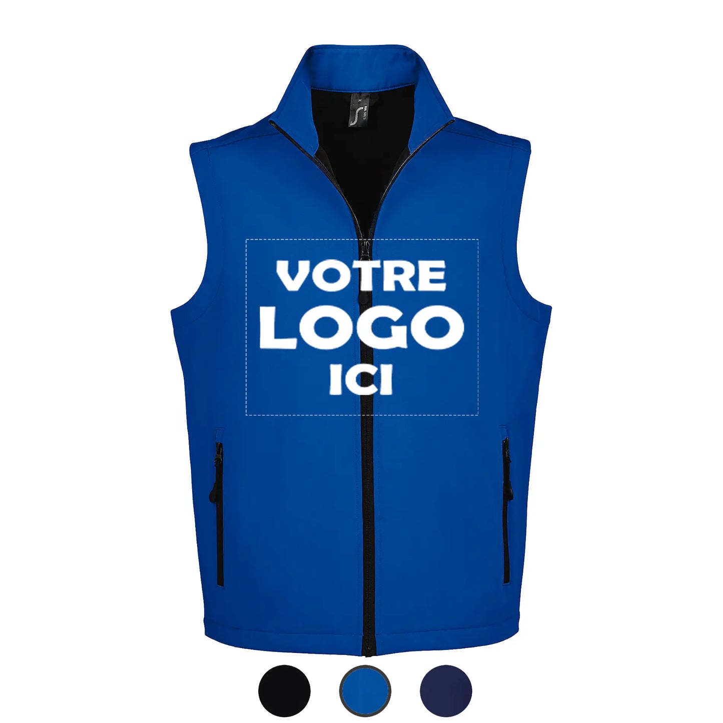 Veste softshell personnalisable sans manche homme CustomVibes