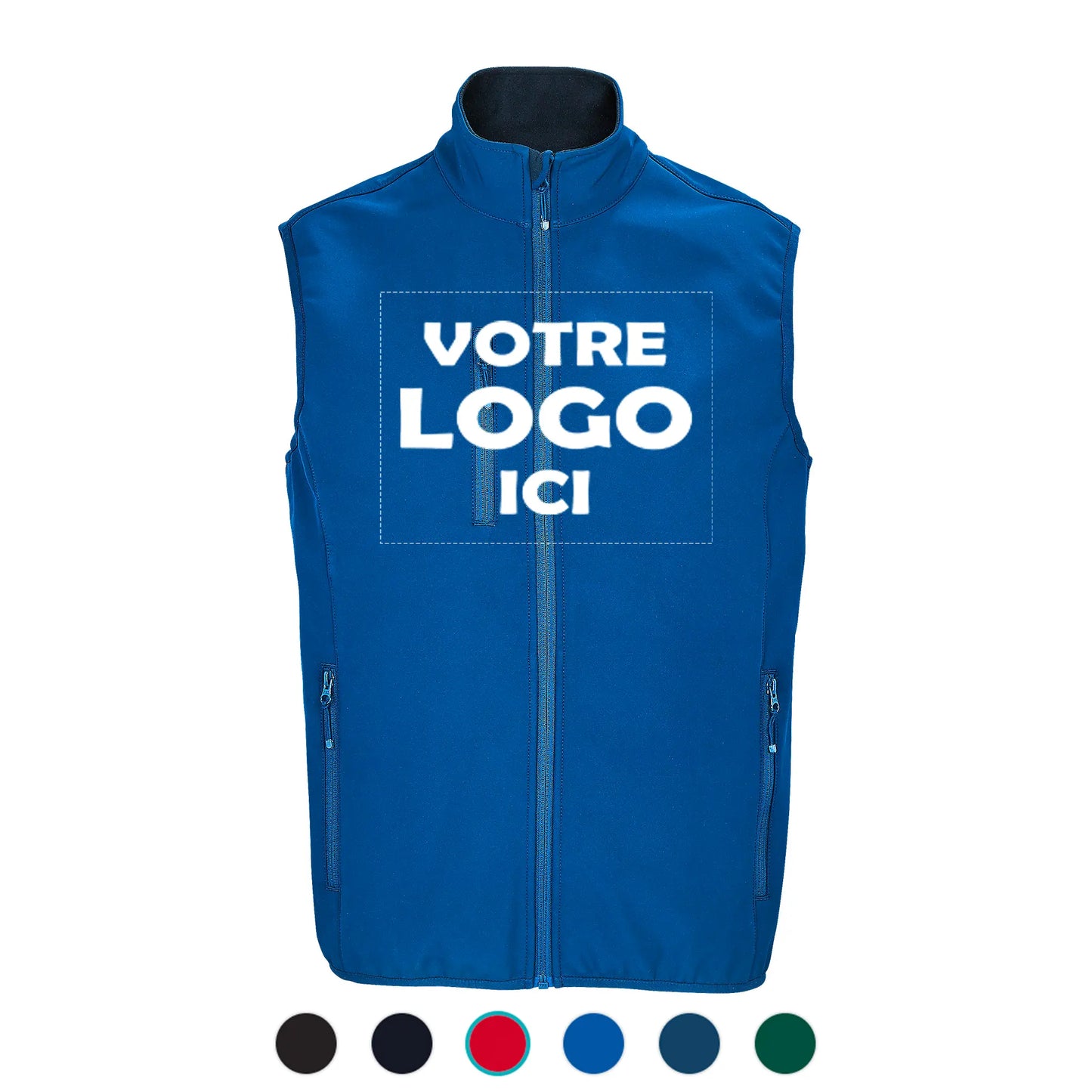 Veste softshell personnalisable sans manche homme