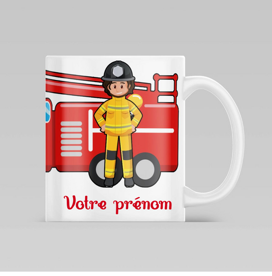 Mug pompier enfant