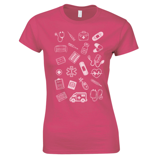 Tee-shirt rose femme Medical Vibes