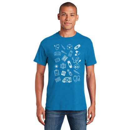 Tee-shirt Bleu saphirs homme Medical Vibes