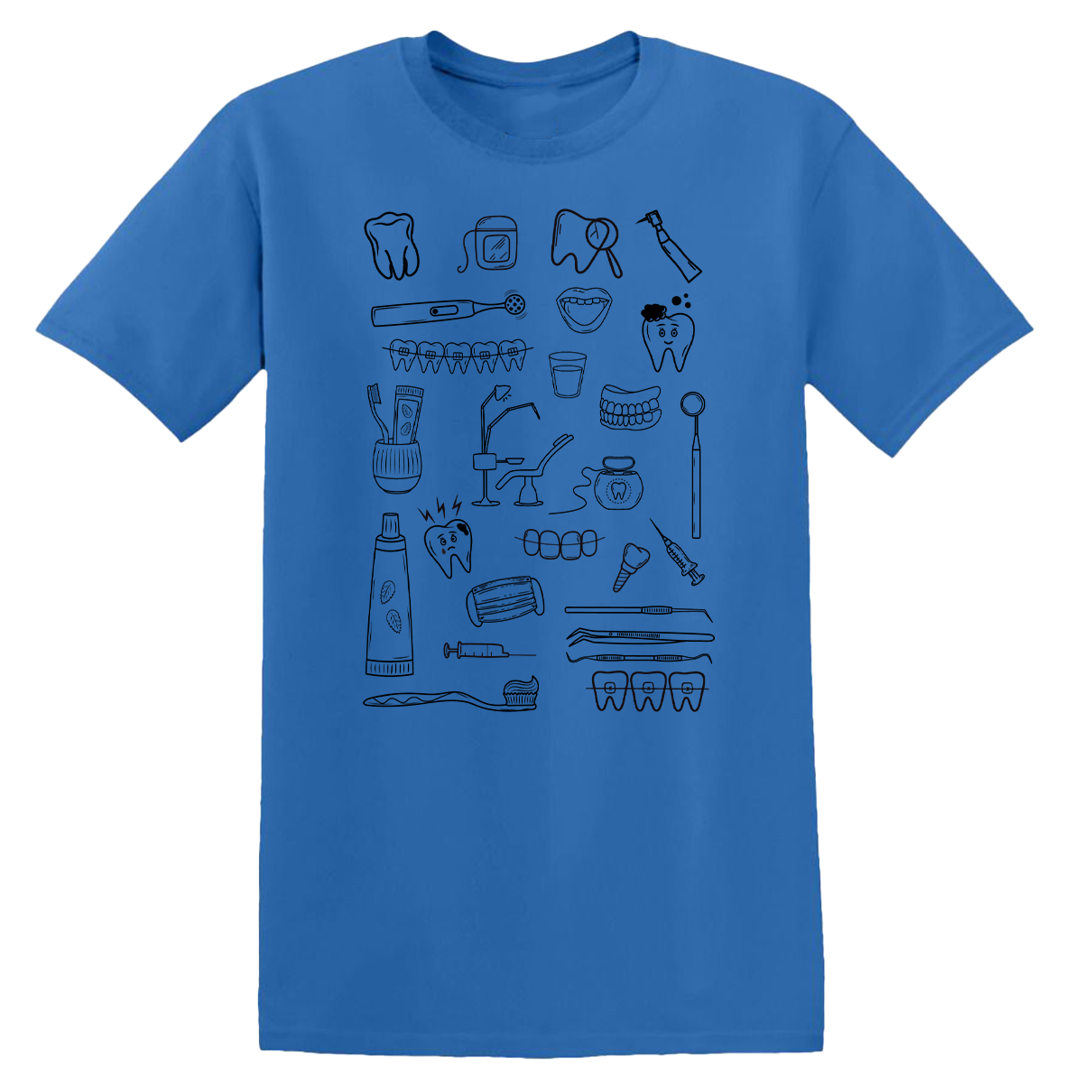 Tee-shirt Bleu royale homme Dentiste Vibes