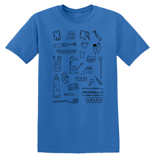 Tee-shirt Bleu royale homme Dentiste Vibes