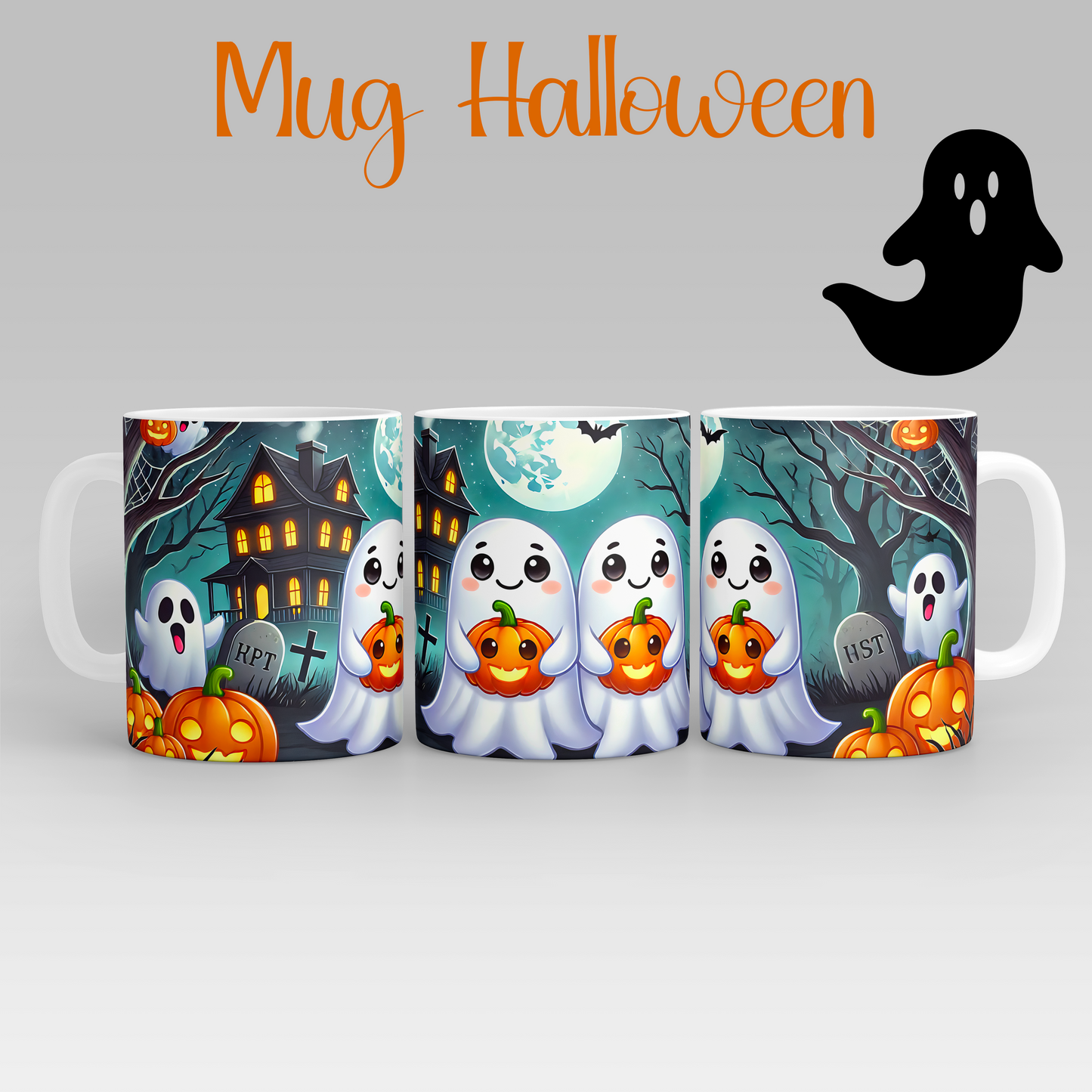 Mug  fantôme d'Halloween