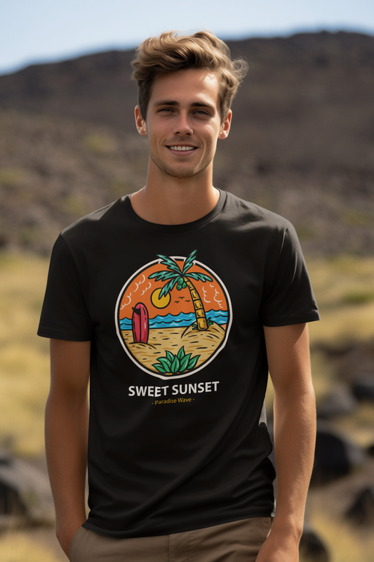 Tee shirt homme Sweet Sunset Paradise