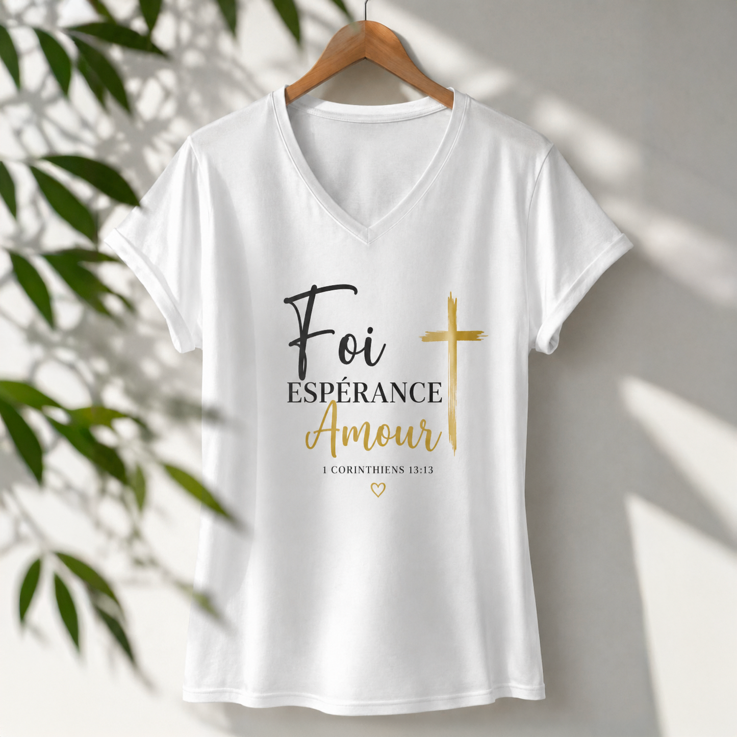 T-shirt Foi Espérance Amour