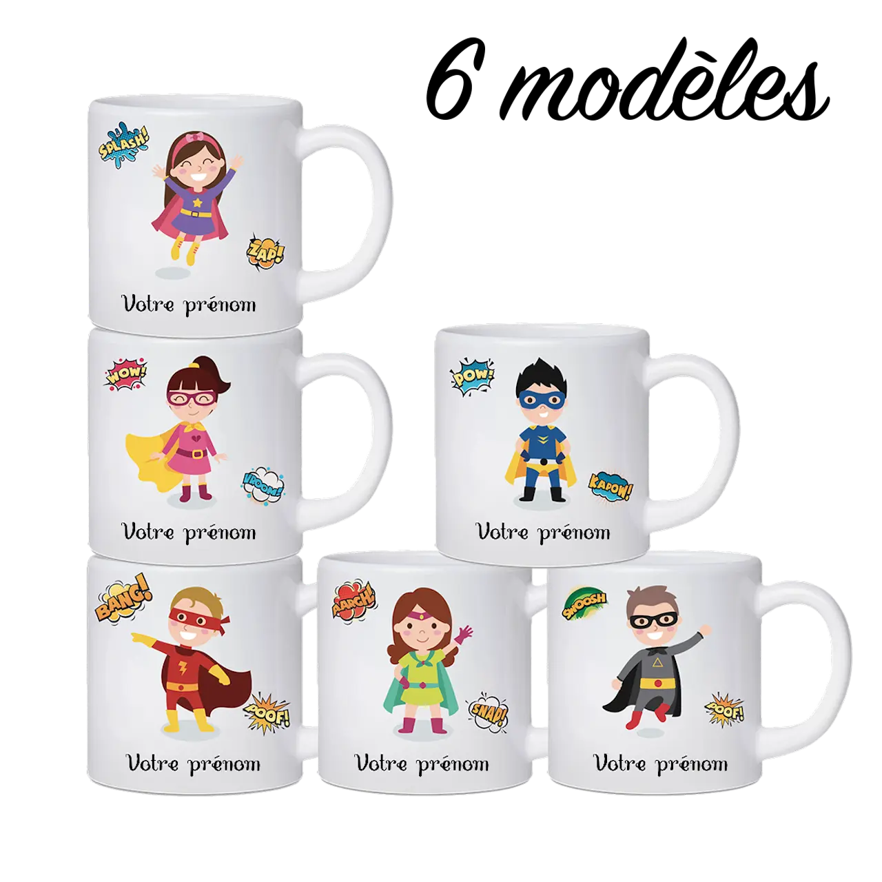 Tasse enfant personnalisable en plastique