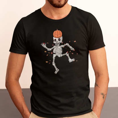 Tee-Shirt Halloween Skull Citrouille