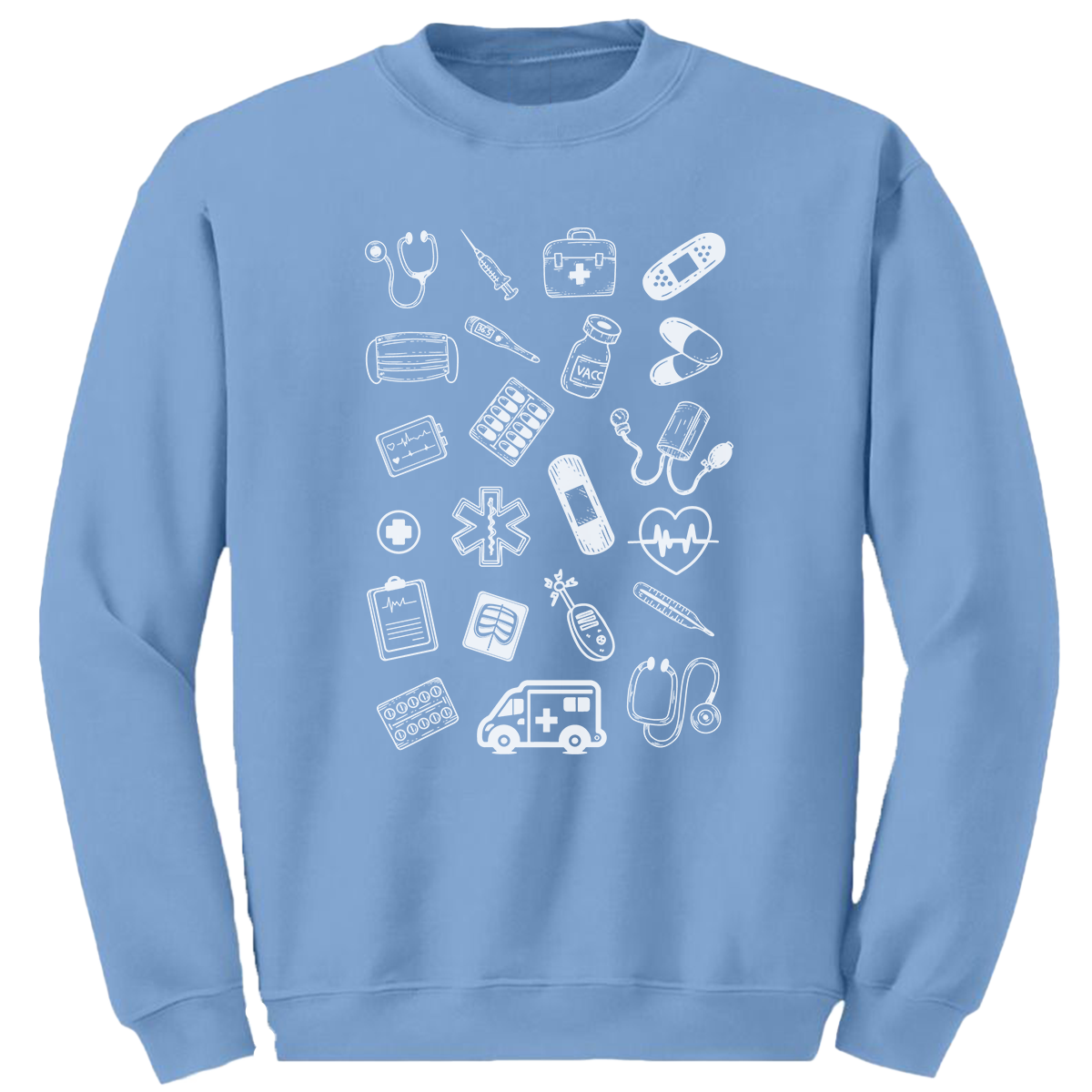 Sweat Bleu caroline homme Medical Vibes