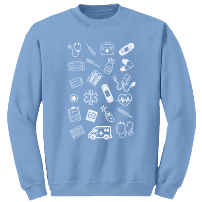 Sweat Bleu caroline homme Medical Vibes