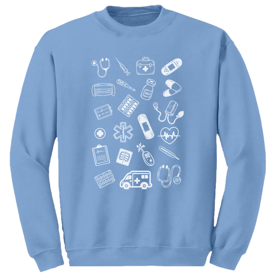 Sweat Bleu caroline homme Medical Vibes