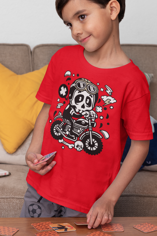 Tee shirt Enfant Skull Motocross